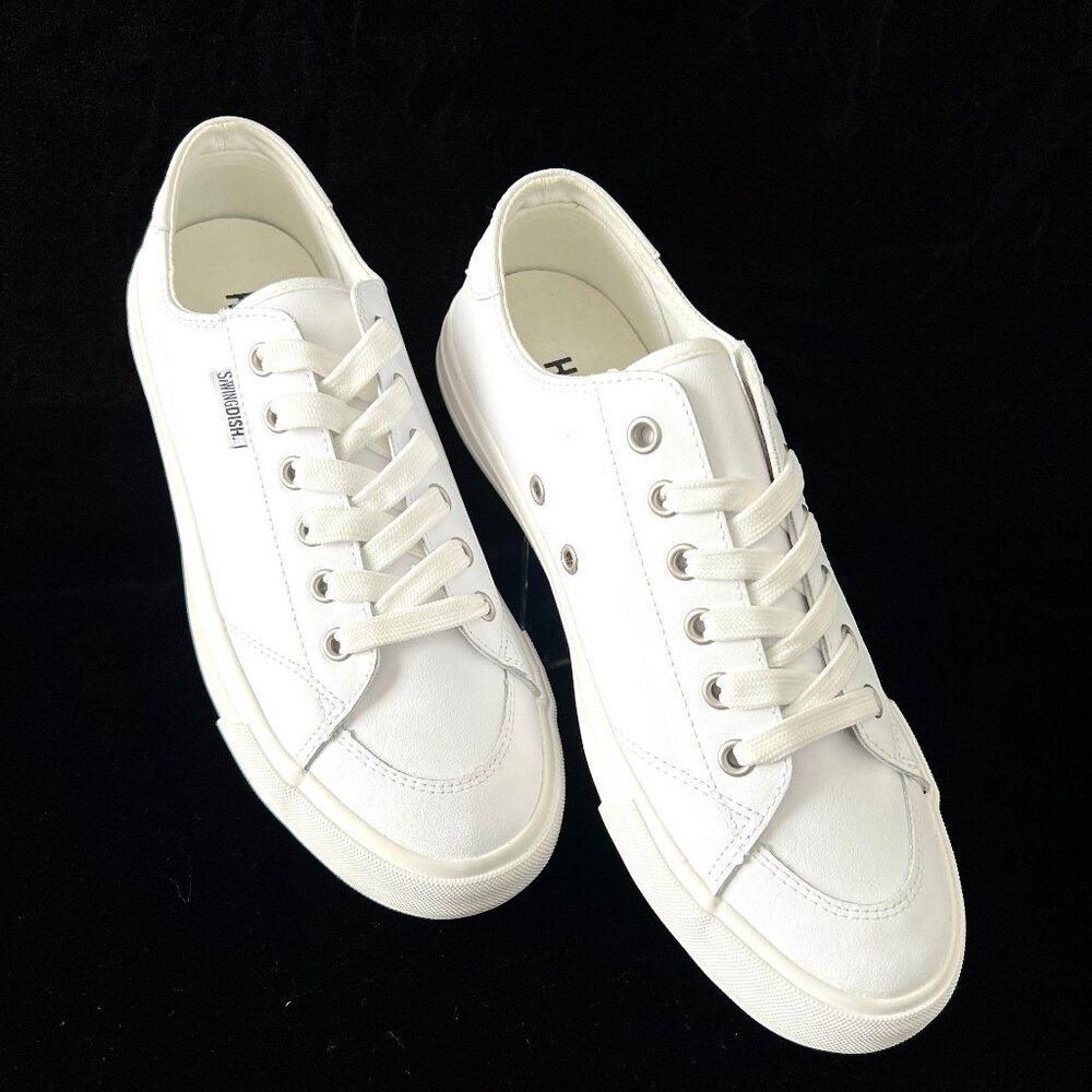 Swing Dish New Spikeless Traveler Golf Shoes, White Coated Leather, Sz 9